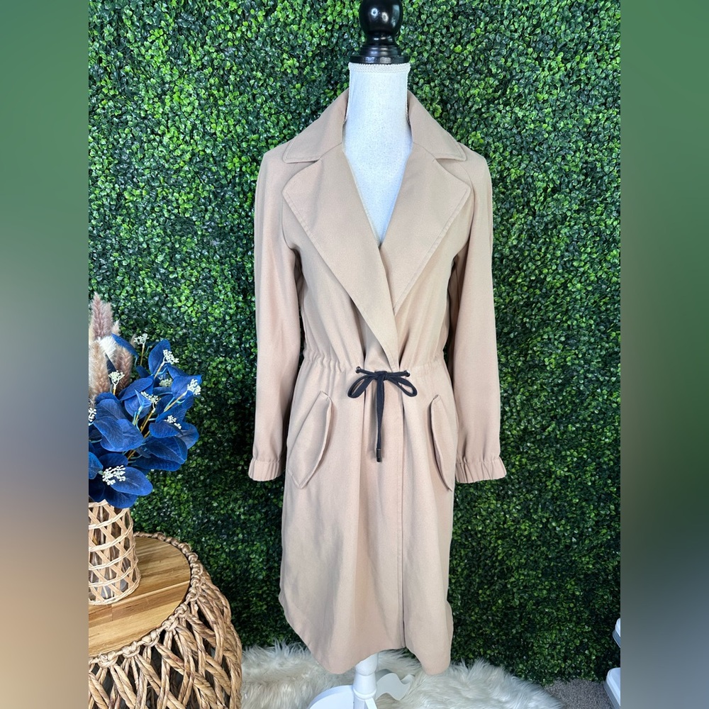 Zara Basic Camel trench coat nwot  oversized fit‎